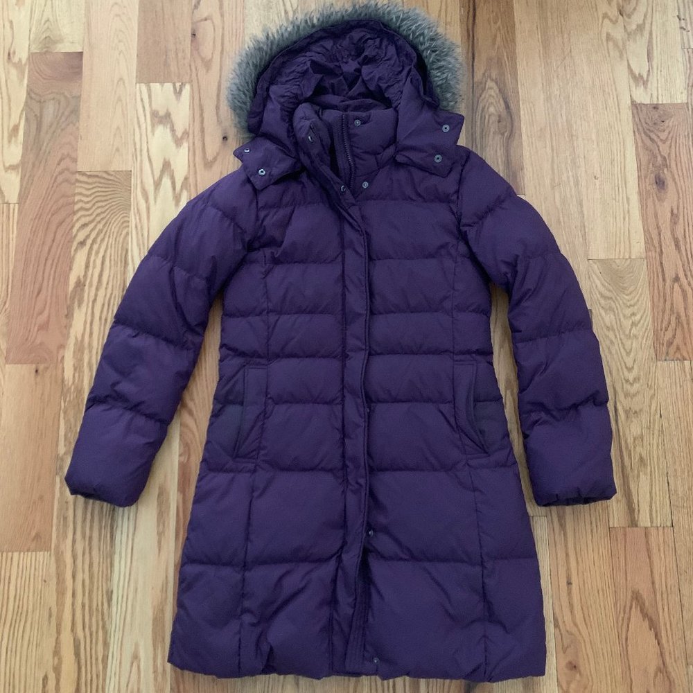 Uniqlo Purple Down Puffer Coat